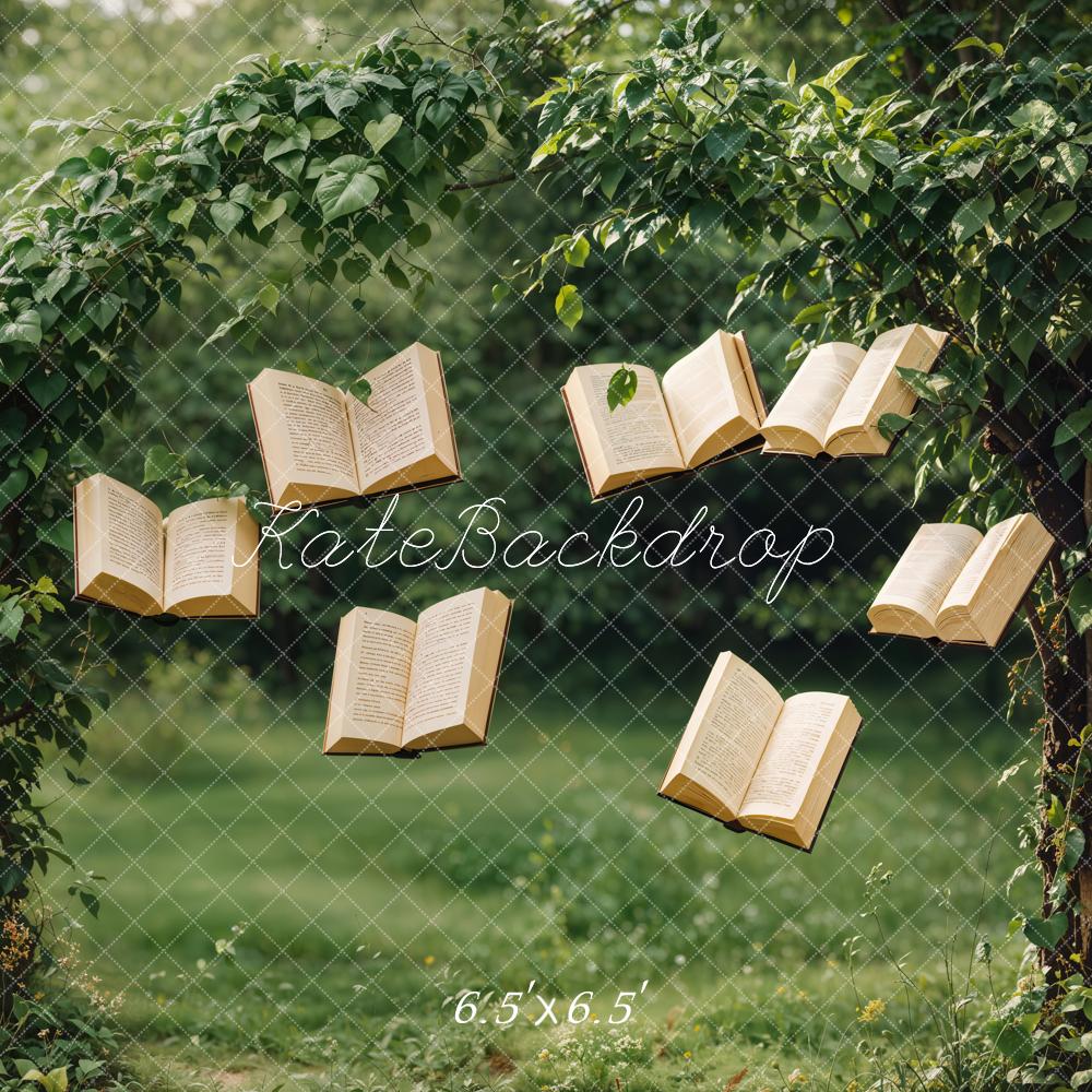 Kate Printemps Livre Arche Forêt Vert Toile de fond conçue par Emetselch - Kate Backdrop FR
