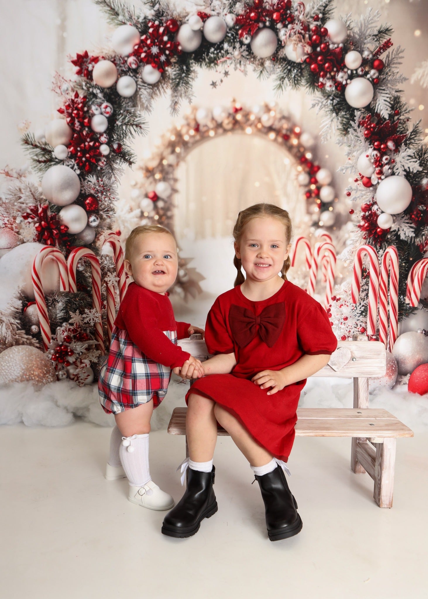 Kate Noël Canne à sucre Arche Neige Décors Toile de fond conçue par Emetselch - Kate Backdrop FR