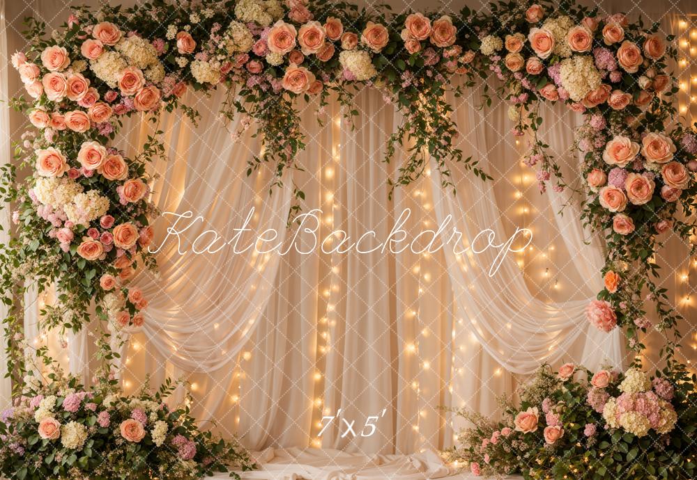 Kate Printemps Romantique Rideaux Fleur Lumière Toile de fond conçue par Emetselch - Kate Backdrop FR