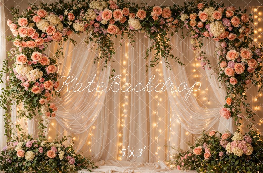 Kate Printemps Romantique Rideaux Fleur Lumière Toile de fond conçue par Emetselch - Kate Backdrop FR