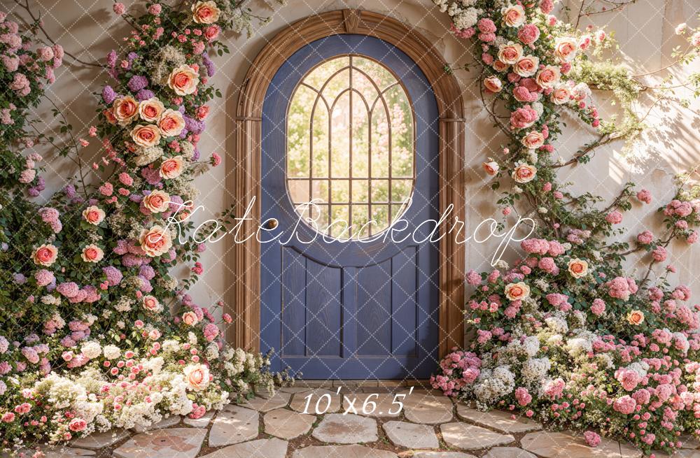 Kate Printemps Floral Porte Roses Portrait Toile de fond conçue par Emetselch - Kate Backdrop FR