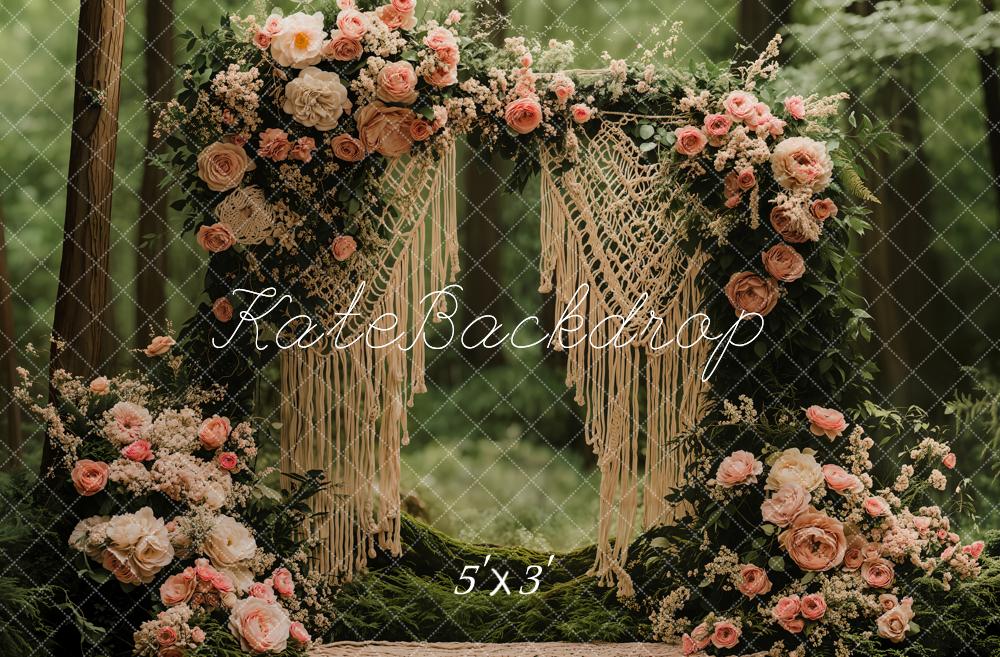 Kate Saint Valentin Bohème Floral Forêt Toile de fond conçue par Emetselch - Kate Backdrop FR