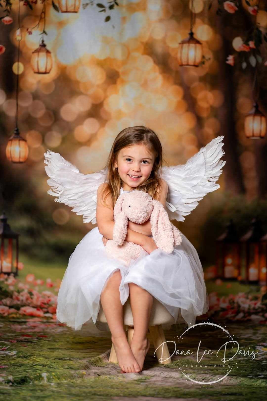 Kate Saint Valentin Arche de Fleurs Mariage Toile de fond+Fleurs Allée Herbe Sol Toile de fond - Kate Backdrop FR