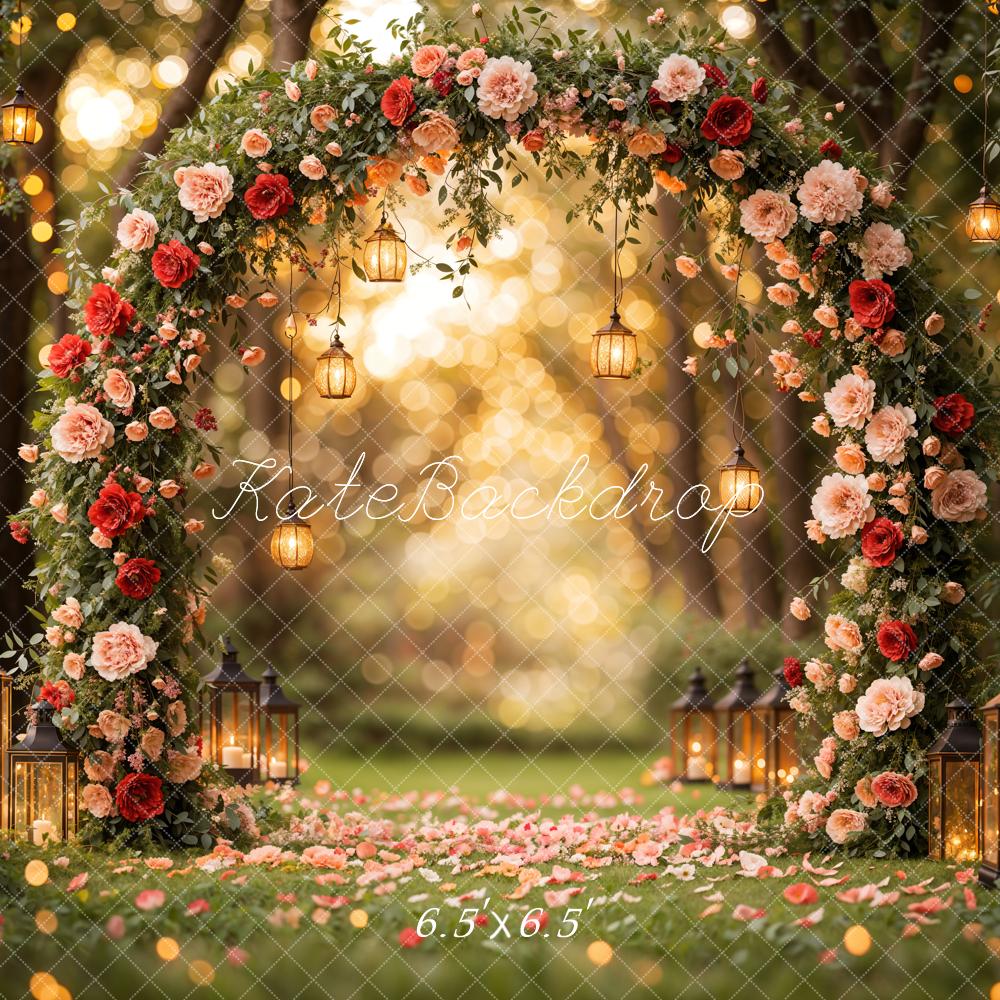 Kate Saint Valentin Arche de Fleurs Mariage Toile de fond conçue par Emetselch - Kate Backdrop FR