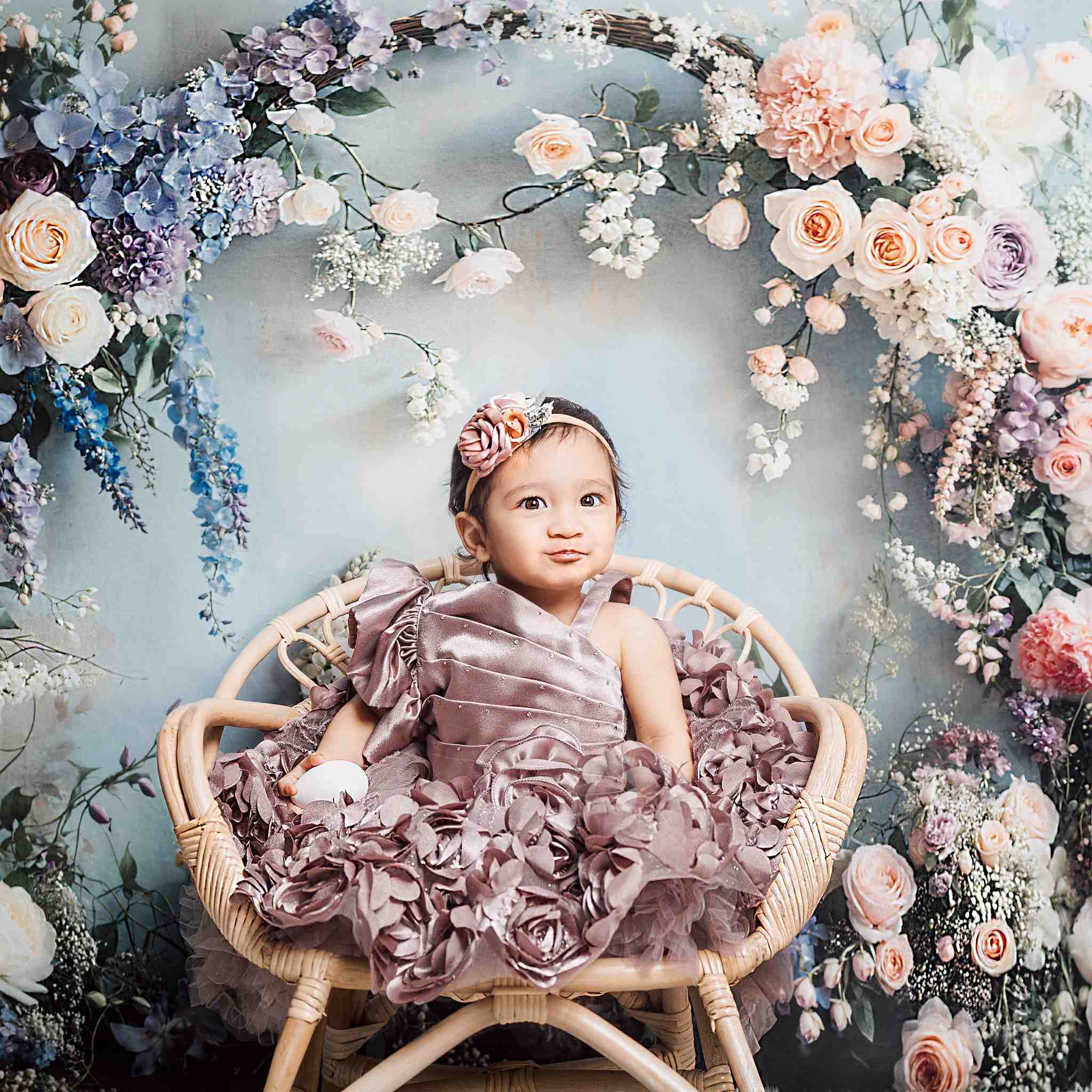 Kate Printemps Arche Florale Pastel Toile de fond conçue par Emetselch - Kate Backdrop FR