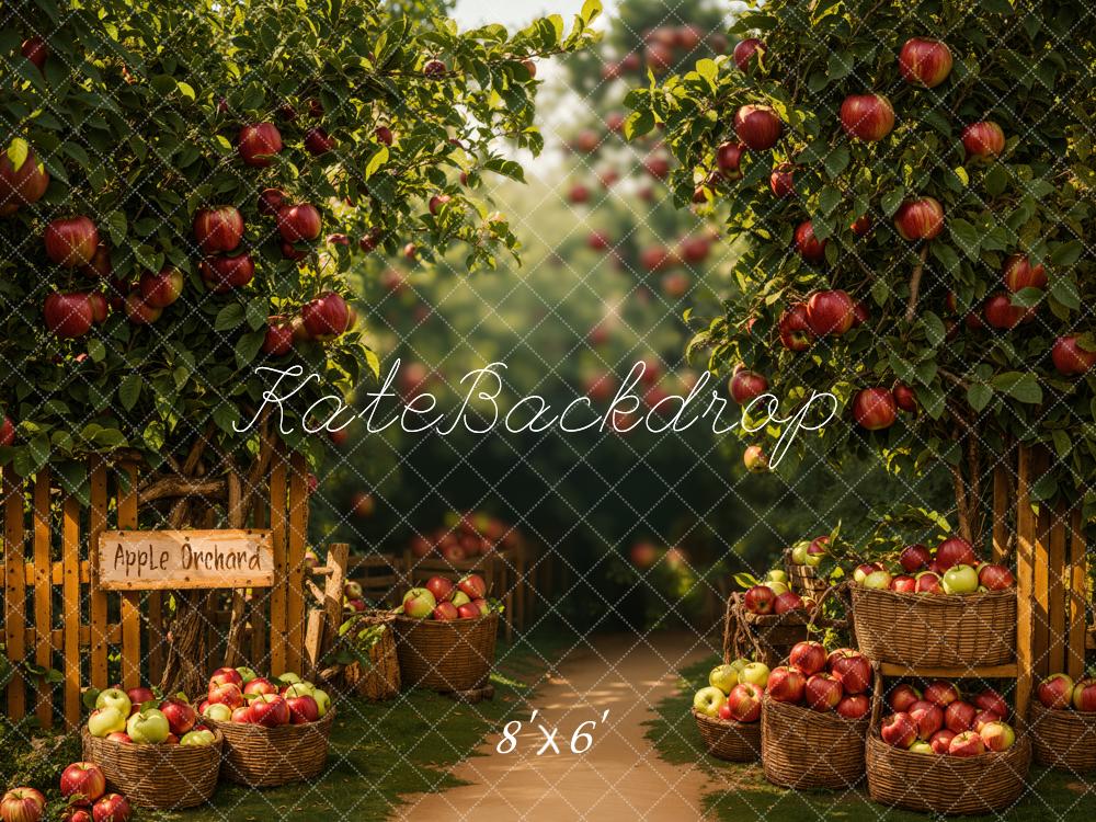 Kate Automne Verger de pommes Chemin Toile de fond conçue par Emetselch - Kate Backdrop FR