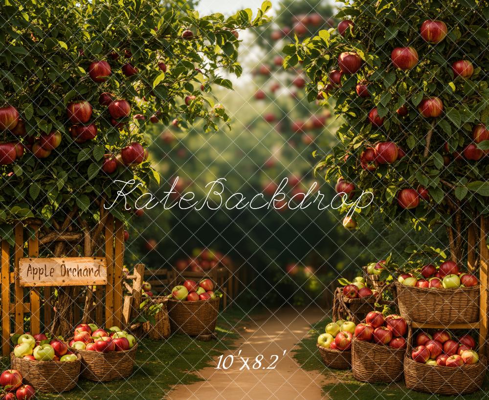 Kate Automne Verger de pommes Chemin Toile de fond conçue par Emetselch - Kate Backdrop FR