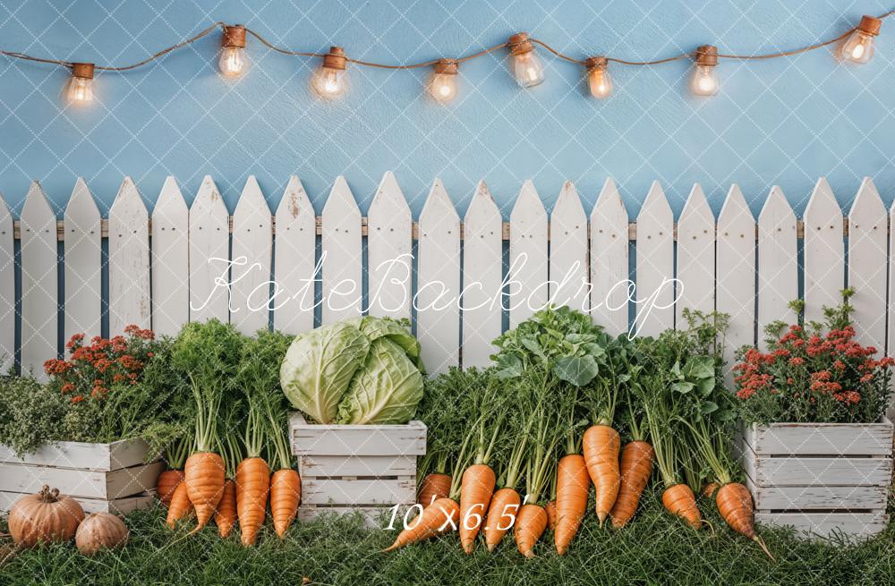 Kate Pâques Clôture Jardin Légumes Toile de fond conçue par Emetselch - Kate Backdrop FR