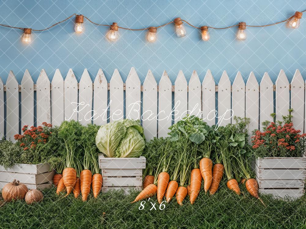 Kate Pâques Clôture Jardin Légumes Toile de fond conçue par Emetselch - Kate Backdrop FR