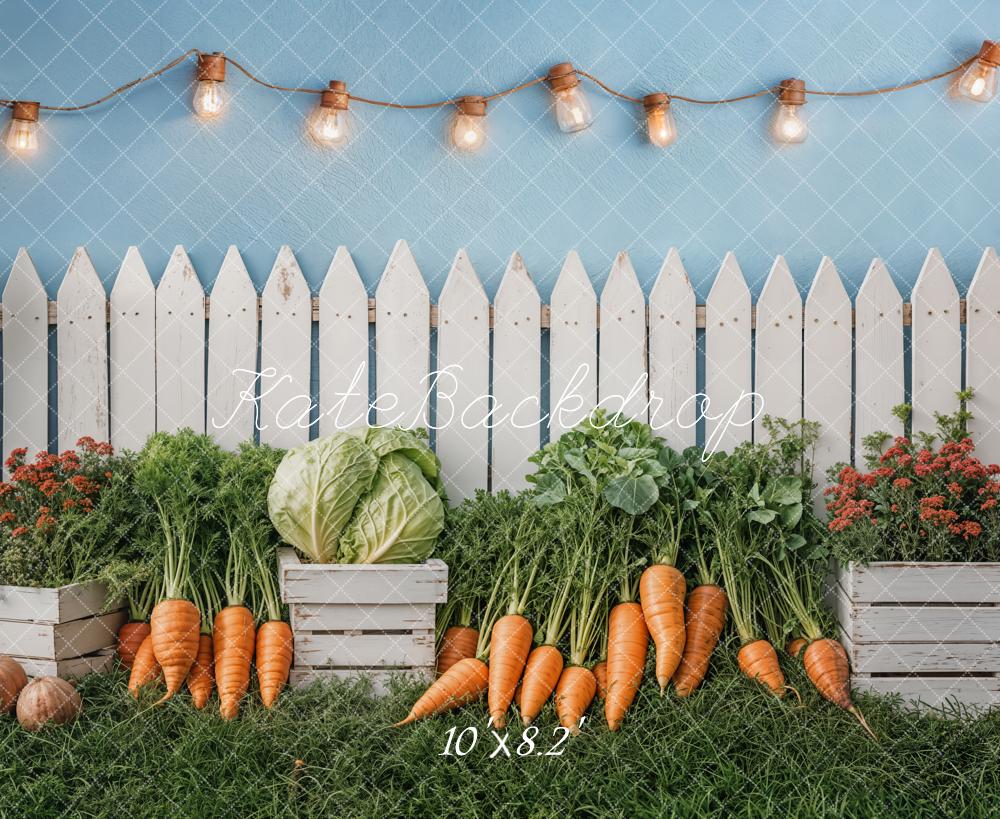 Kate Pâques Clôture Jardin Légumes Toile de fond conçue par Emetselch - Kate Backdrop FR