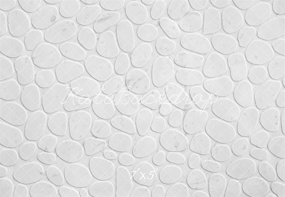 Kate Blanc Galets Sol Toile de fond conçue par Mini MakeBelieve - Kate Backdrop FR
