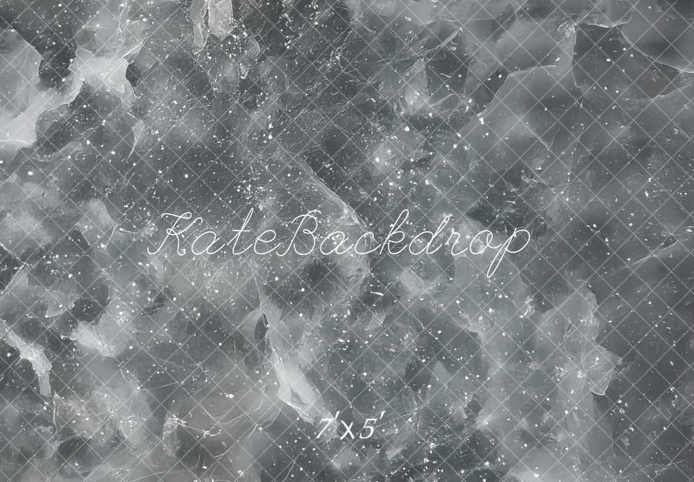 Kate Abstrait Glace craquelée Gris Sol Toile de fond conçue par Mini MakeBelieve - Kate Backdrop FR