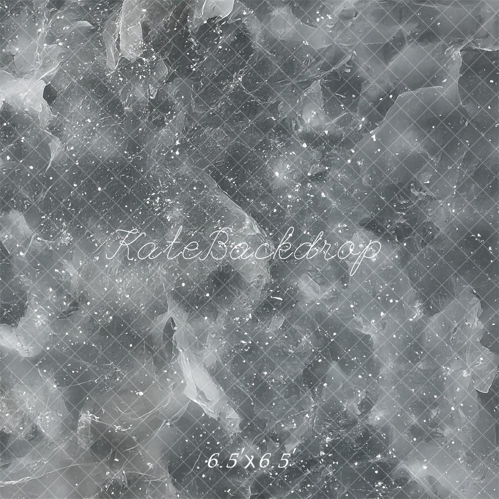 Kate Abstrait Glace craquelée Gris Sol Toile de fond conçue par Mini MakeBelieve - Kate Backdrop FR
