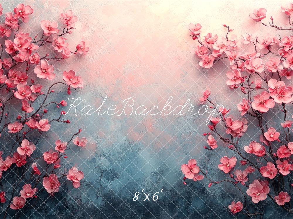 Kate Beaux-arts Fleurs de cerisier Rose Toile de fond conçue par Mini MakeBelieve - Kate Backdrop FR