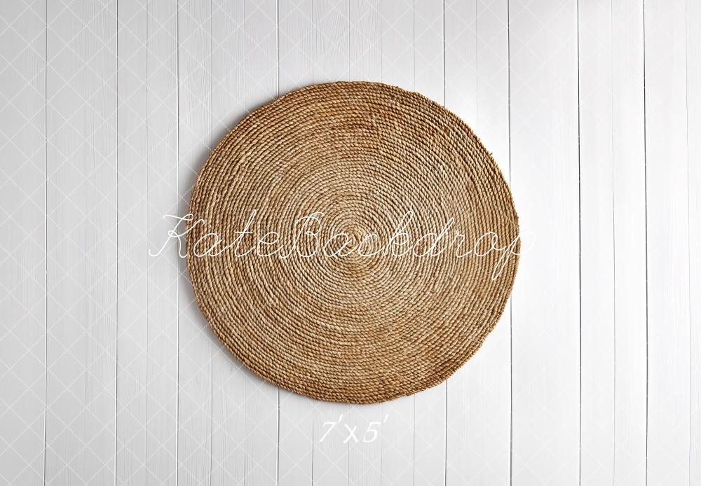 Kate Nouveau-né Tissé Naturel Cercle Sol Toile de fond conçue par Mini MakeBelieve - Kate Backdrop FR