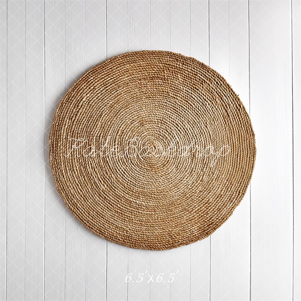Kate Nouveau-né Tissé Naturel Cercle Sol Toile de fond conçue par Mini MakeBelieve - Kate Backdrop FR