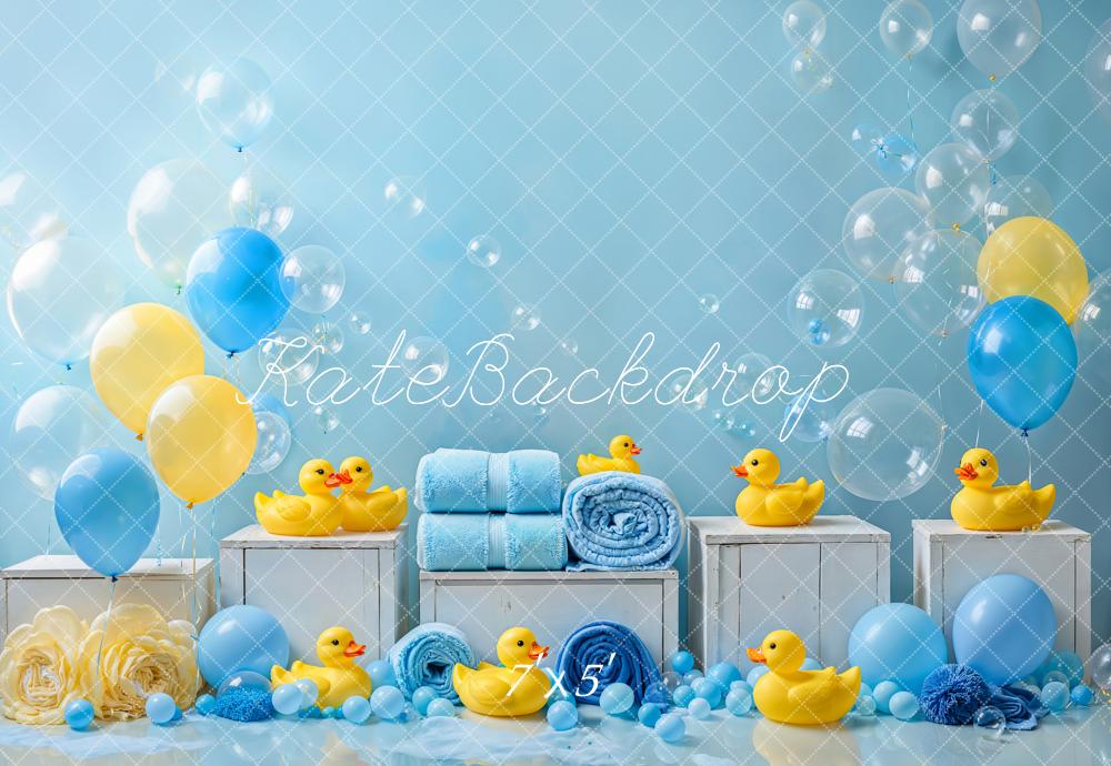 Kate Cake smash Canard Ballon Douche Toile de fond conçue par Emetselch - Kate Backdrop FR