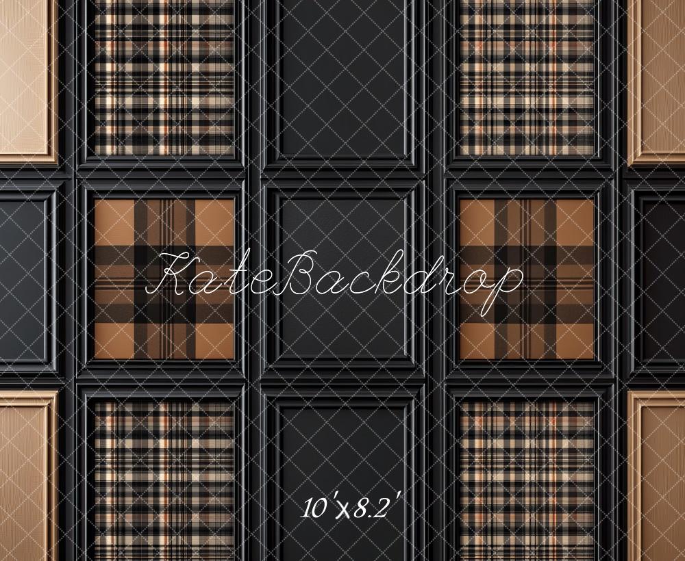 Kate Fête des pères Mur Cadre à Carreaux Rétro Toile de fond conçue par Mini MakeBelieve - Kate Backdrop FR