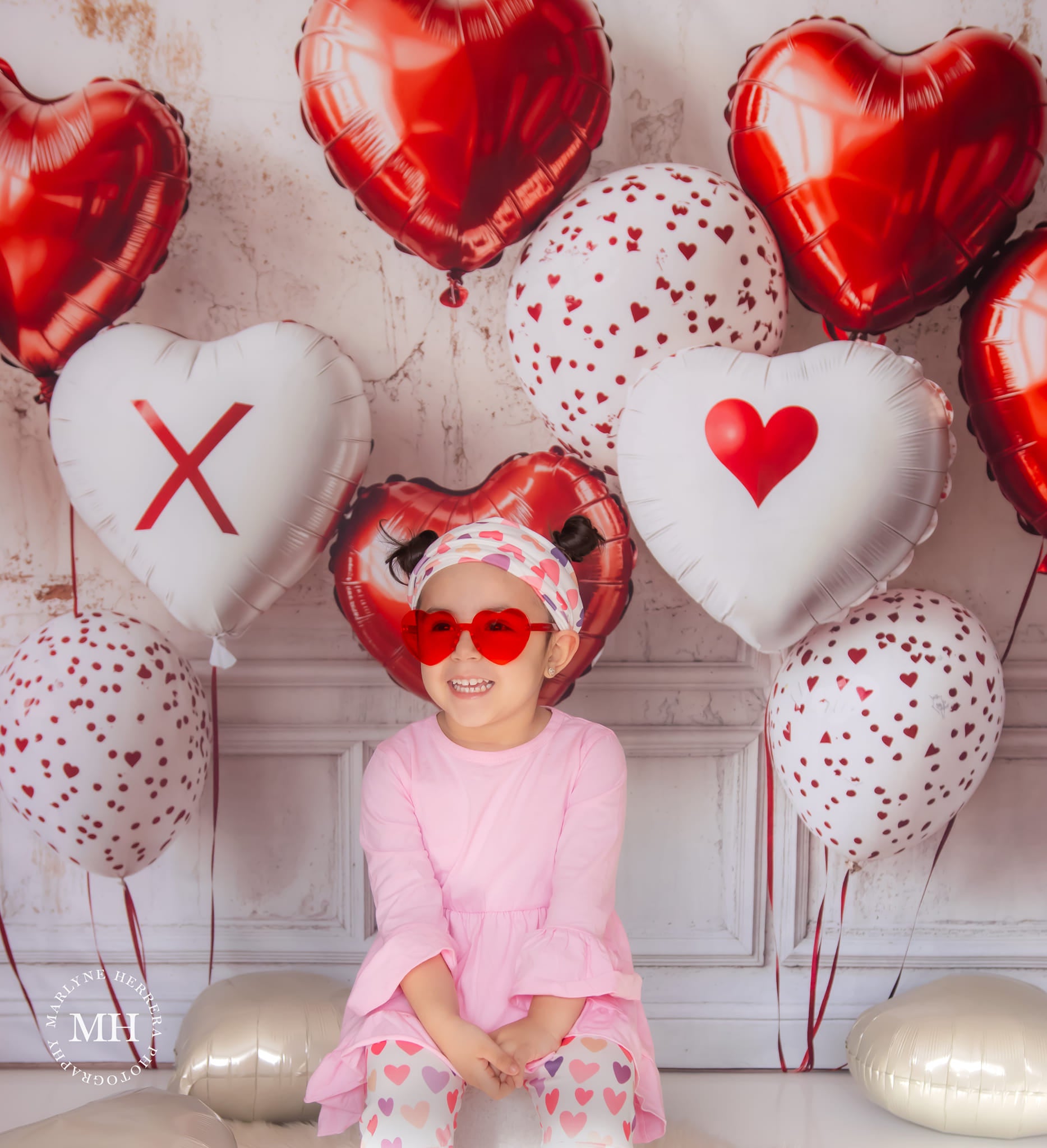 Kate Saint Valentin Ballon Mur Rétro Toile de fond conçue par Emetselch - Kate Backdrop FR