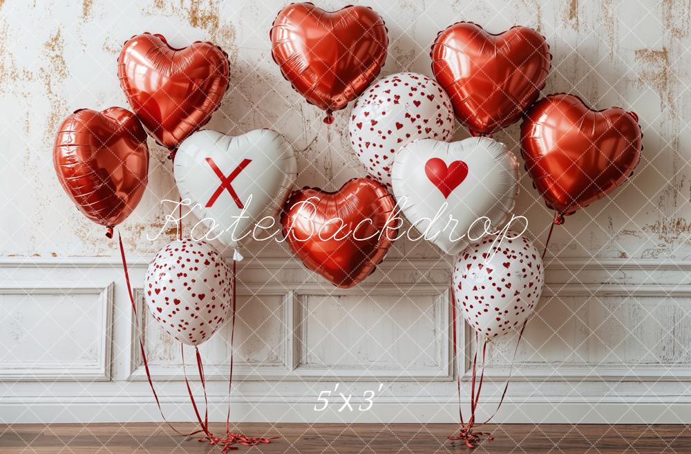 Kate Saint Valentin Ballon Mur Rétro Toile de fond conçue par Emetselch - Kate Backdrop FR