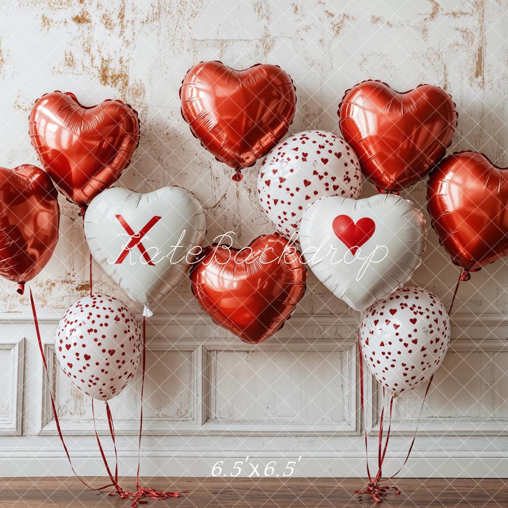Kate Saint Valentin Ballon Mur Rétro Toile de fond conçue par Emetselch - Kate Backdrop FR