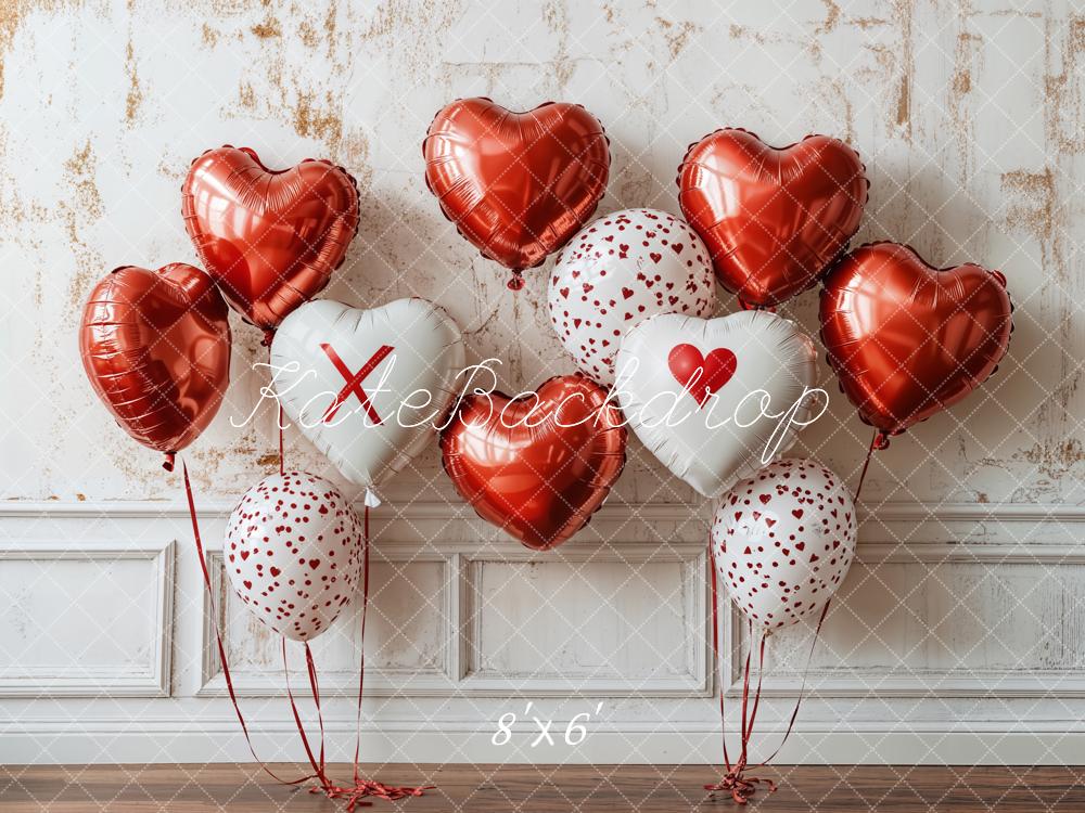 Kate Saint Valentin Ballon Mur Rétro Toile de fond conçue par Emetselch - Kate Backdrop FR