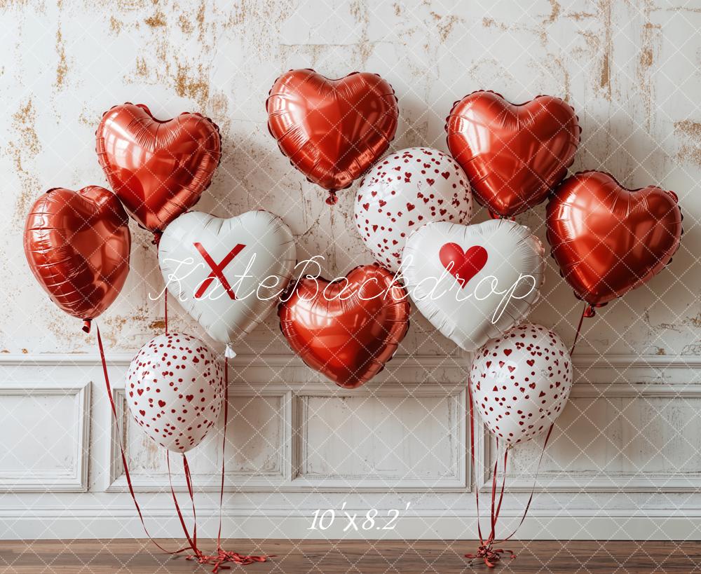 Kate Saint Valentin Ballon Mur Rétro Toile de fond conçue par Emetselch - Kate Backdrop FR