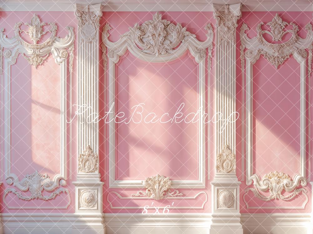 Kate Élégant Rose Mur Vintage Soleil Toile de fond en Laine conçue par Emetselch - Kate Backdrop FR
