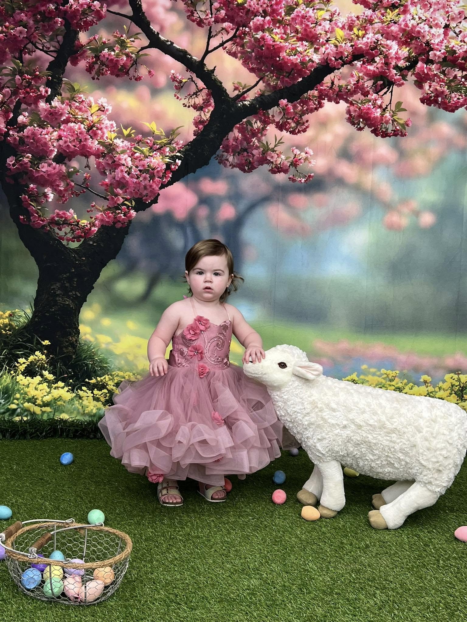 Kate Printemps Cerisier Fleurs Rose Arbre Toile de fond conçue par Emetselch - Kate Backdrop FR