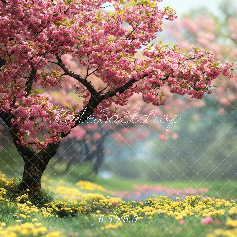 Kate Printemps Cerisier Fleurs Rose Arbre Toile de fond conçue par Emetselch - Kate Backdrop FR