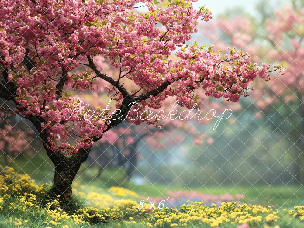 Kate Printemps Cerisier Fleurs Rose Arbre Toile de fond conçue par Emetselch - Kate Backdrop FR