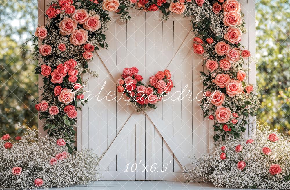 Kate Saint Valentin Fleurs Mariage Porte Toile de fond conçue par Emetselch - Kate Backdrop FR