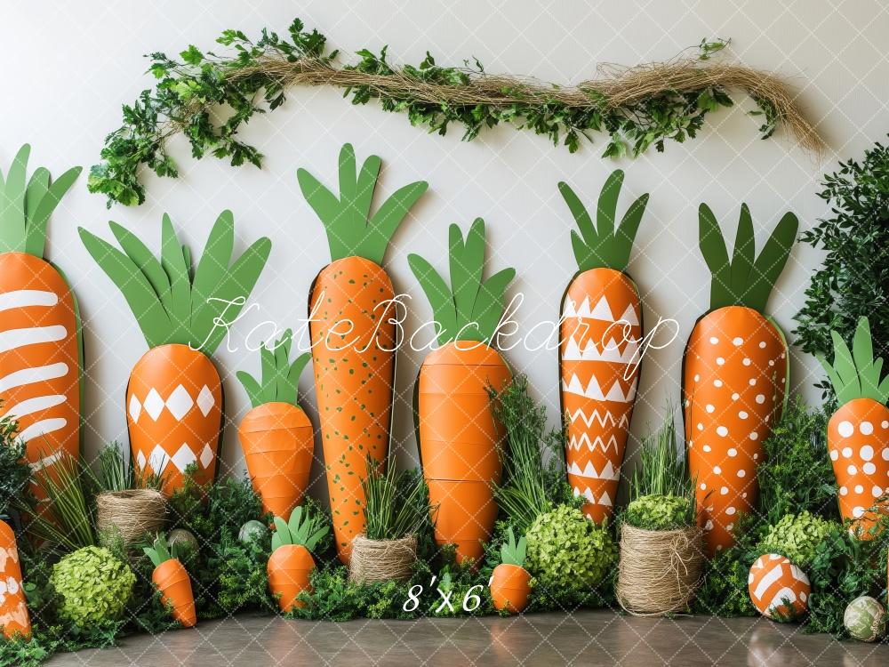 Kate Pâques Jardin de Carottes Intéressant Toile de fond conçue par Patty Roberts - Kate Backdrop FR