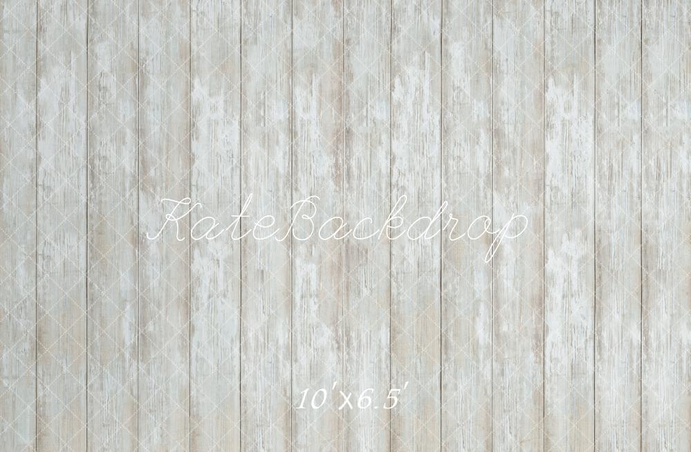 Kate Vintage Planche de Bois Blanc Sol Toile de fond conçue par Kate Image - Kate Backdrop FR