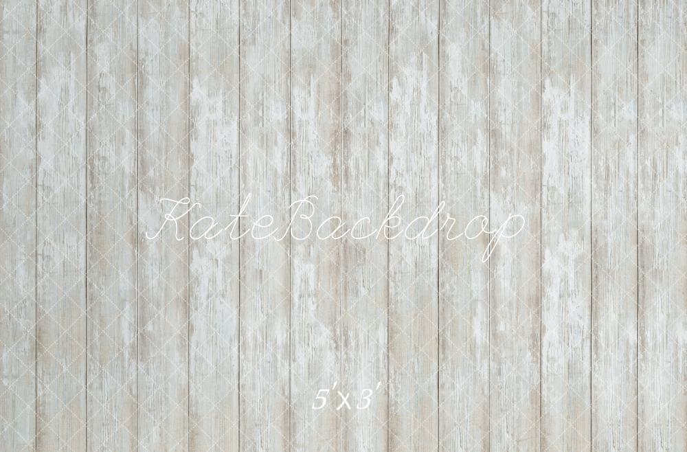 Kate Vintage Planche de Bois Blanc Sol Toile de fond conçue par Kate Image - Kate Backdrop FR