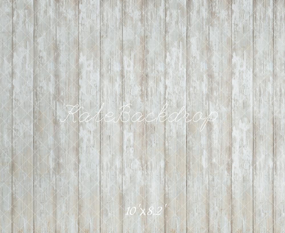Kate Vintage Planche de Bois Blanc Sol Toile de fond conçue par Kate Image - Kate Backdrop FR