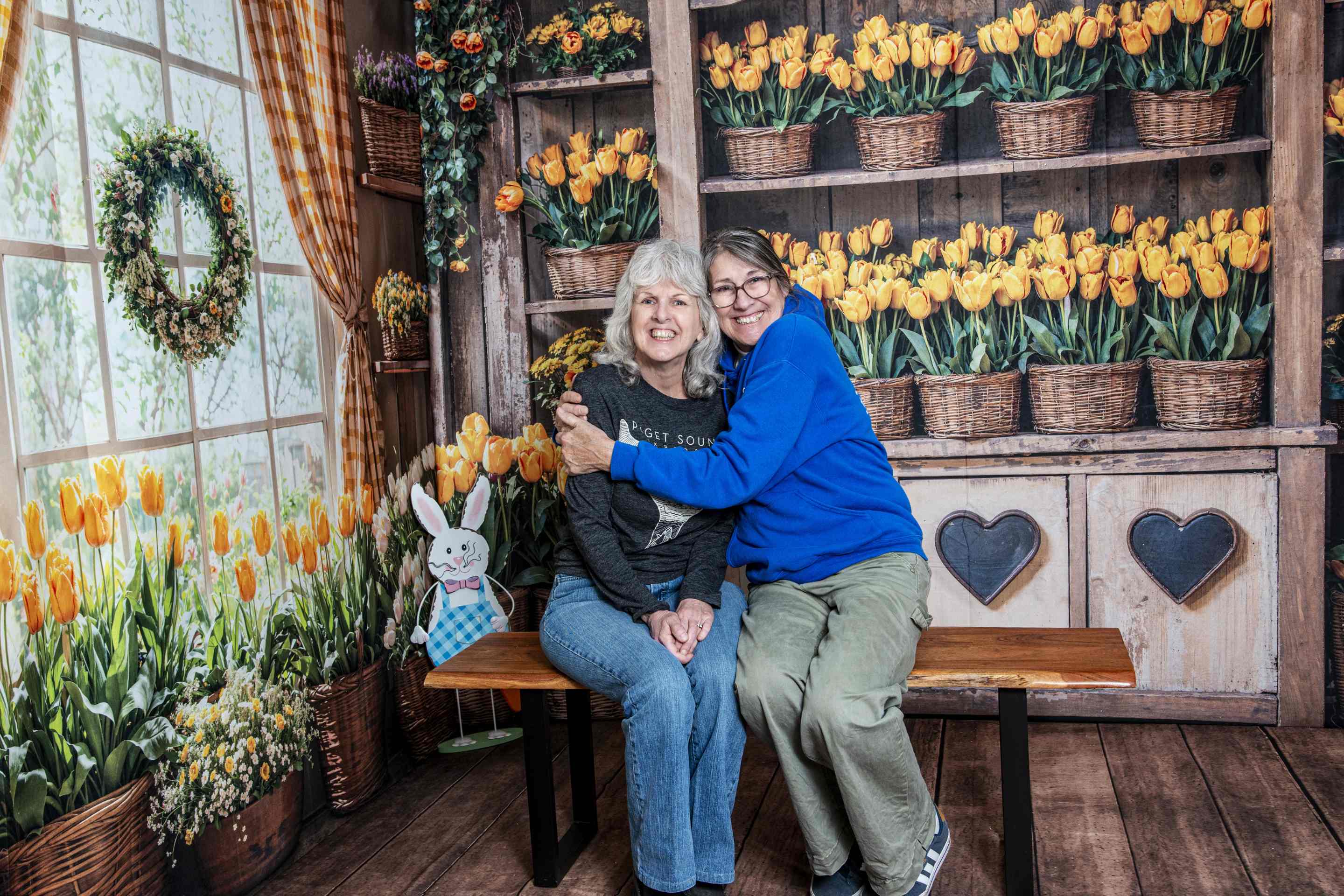 Kate Printemps Rustique Tulipe Étagère à Fleurs Ensemble de chambre - Kate Backdrop FR