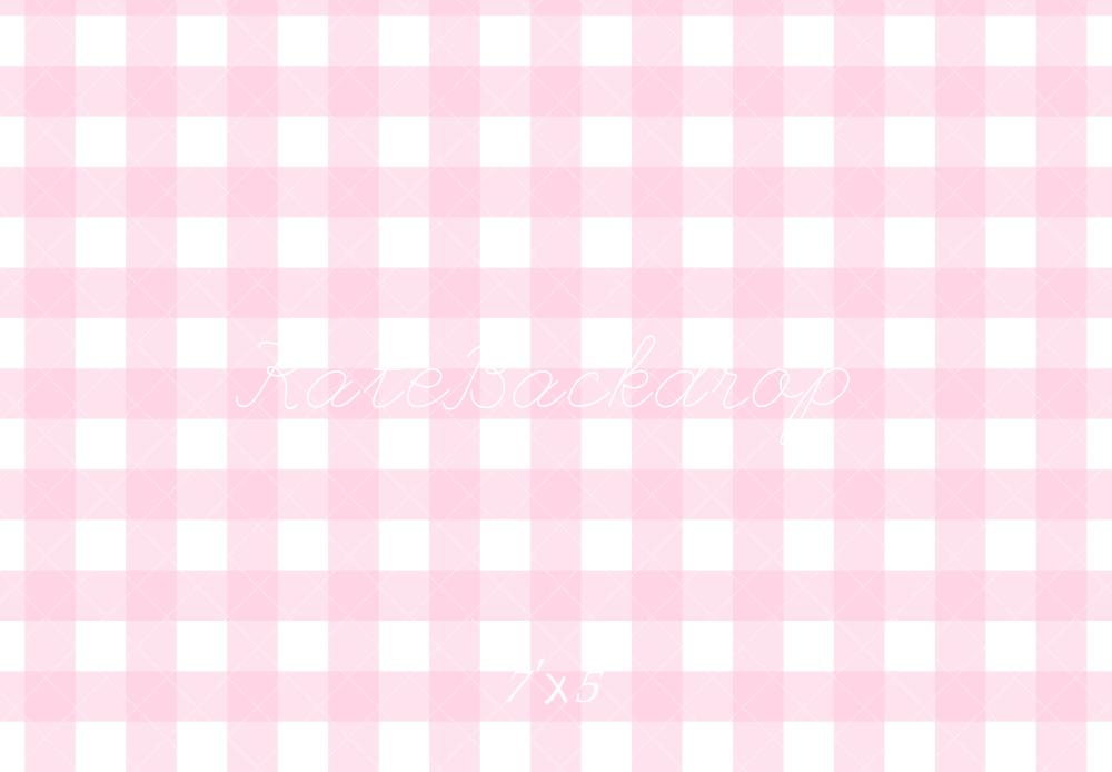 Kate Rose clair Motif à Carreaux Toile de fond conçue par Mandy Ringe - Kate Backdrop FR