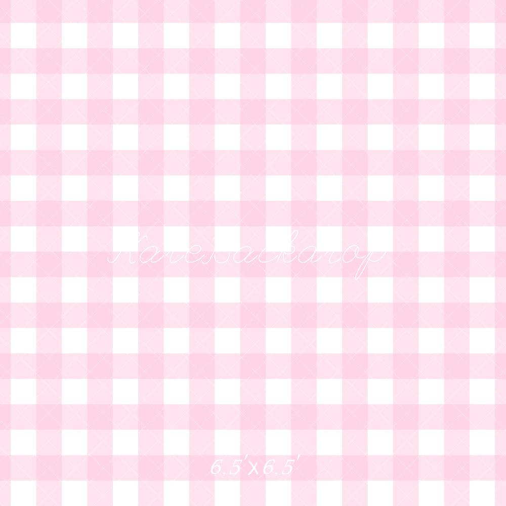 Kate Rose clair Motif à Carreaux Toile de fond conçue par Mandy Ringe - Kate Backdrop FR