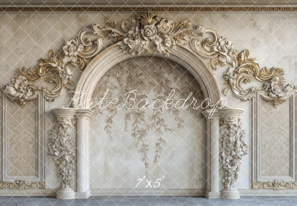 Kate Élégant Arche Mur Vintage Floral Toile de fond conçue par Mini MakeBelieve - Kate Backdrop FR