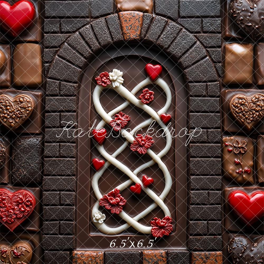 Kate Saint Valentin Chocolat Arche Toile de fond conçue par Mini MakeBelieve - Kate Backdrop FR