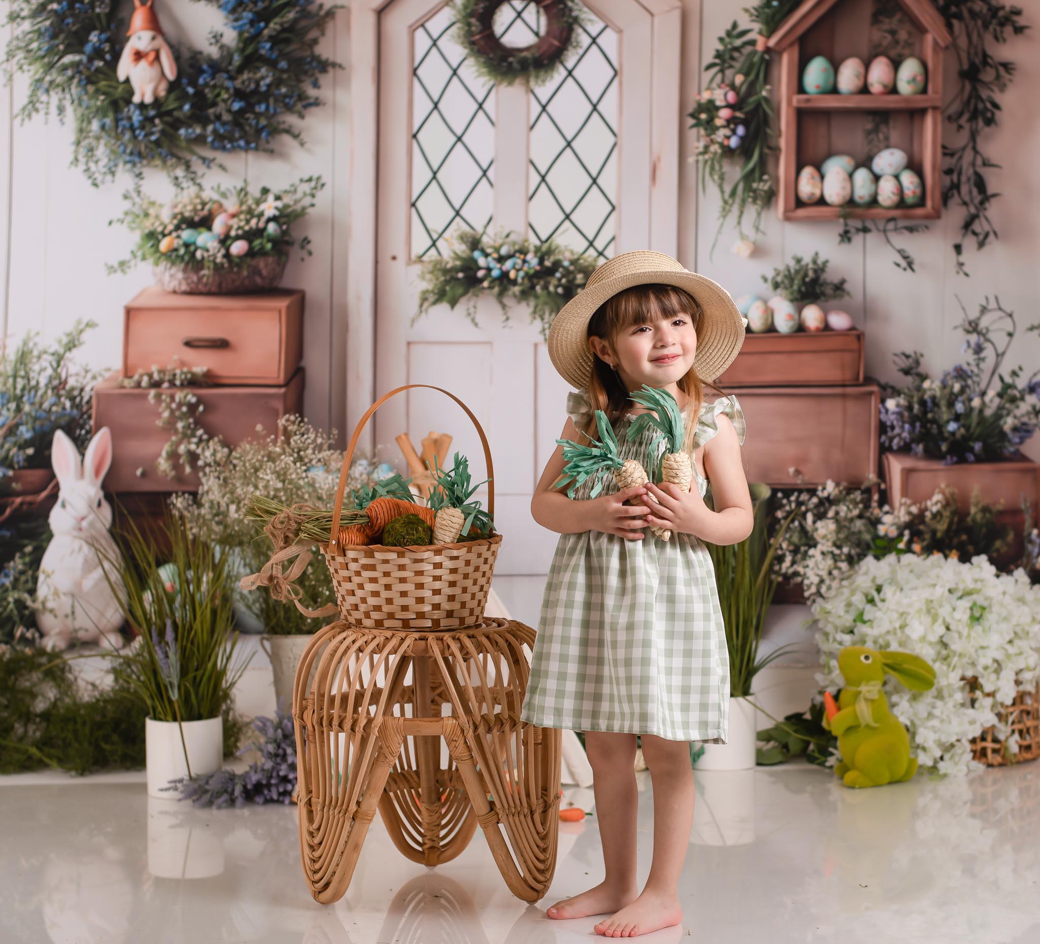 Kate Pâques Lapin Printemps Porte Toile de fond conçue par Emetselch - Kate Backdrop FR