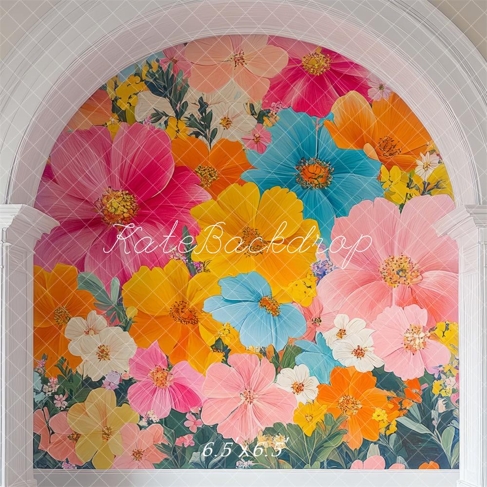 Kate Fête des mères Fleurs Arche Coloré Toile de fond conçue par Mini MakeBelieve - Kate Backdrop FR