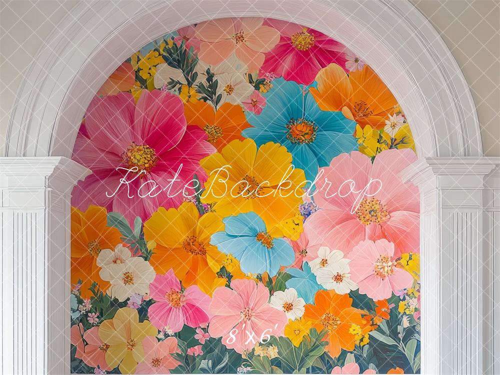 Kate Fête des mères Fleurs Arche Coloré Toile de fond conçue par Mini MakeBelieve - Kate Backdrop FR