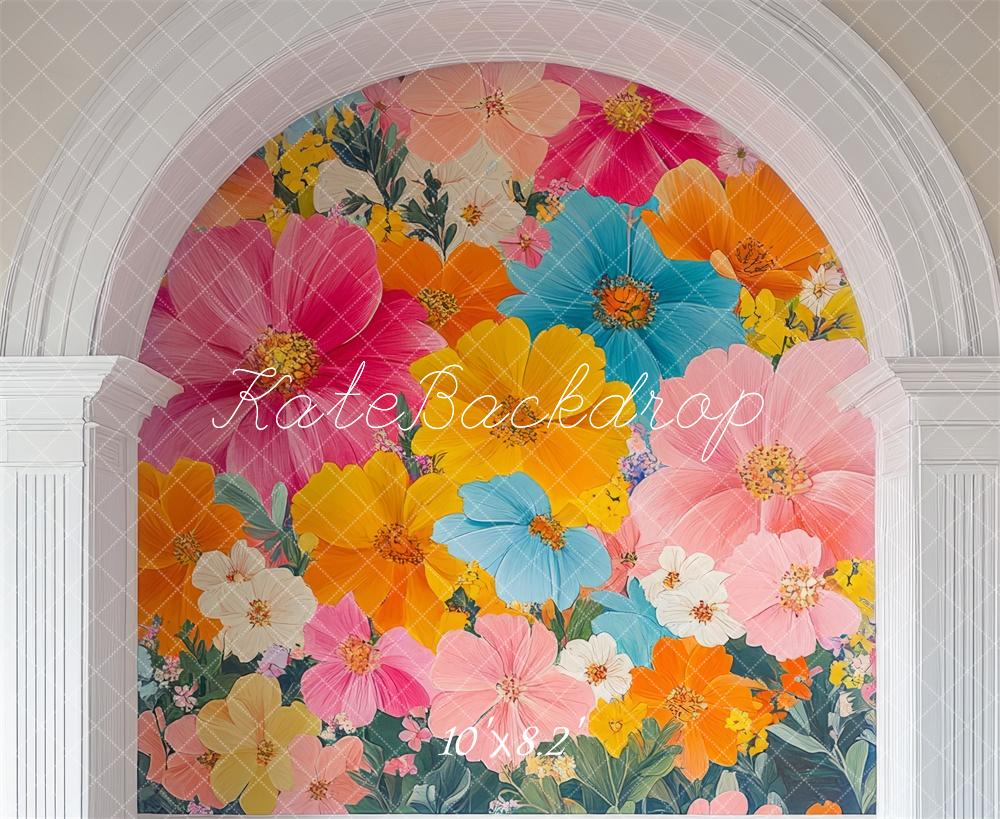 Kate Fête des mères Fleurs Arche Coloré Toile de fond conçue par Mini MakeBelieve - Kate Backdrop FR