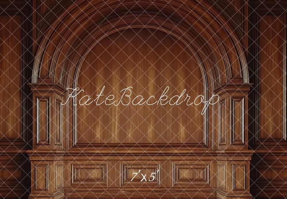 Kate Fête des pères Marron Arche Bois Toile de fond conçue par Mini MakeBelieve - Kate Backdrop FR