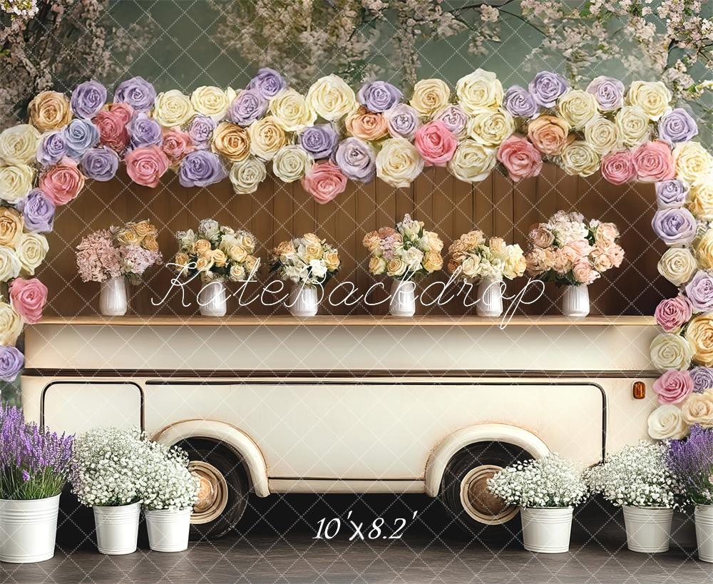 Kate Fête des mères Mariage Camping-car Toile de fond conçue par Mini MakeBelieve - Kate Backdrop FR