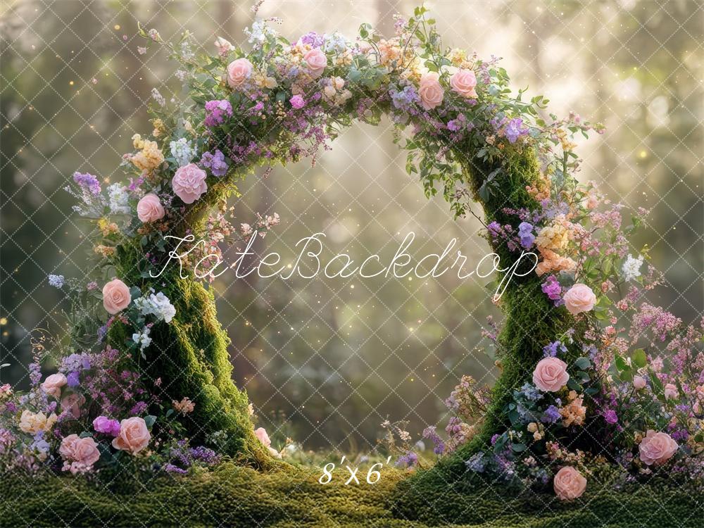 Kate Fleurs Fée Arche Fantaisie Forêt Toile de fond conçue par Mini MakeBelieve - Kate Backdrop FR
