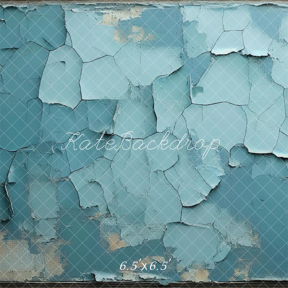 Kate Mur Bleu sarcelle Texture de Peinture Toile de fond conçue par Mandy Ringe - Kate Backdrop FR