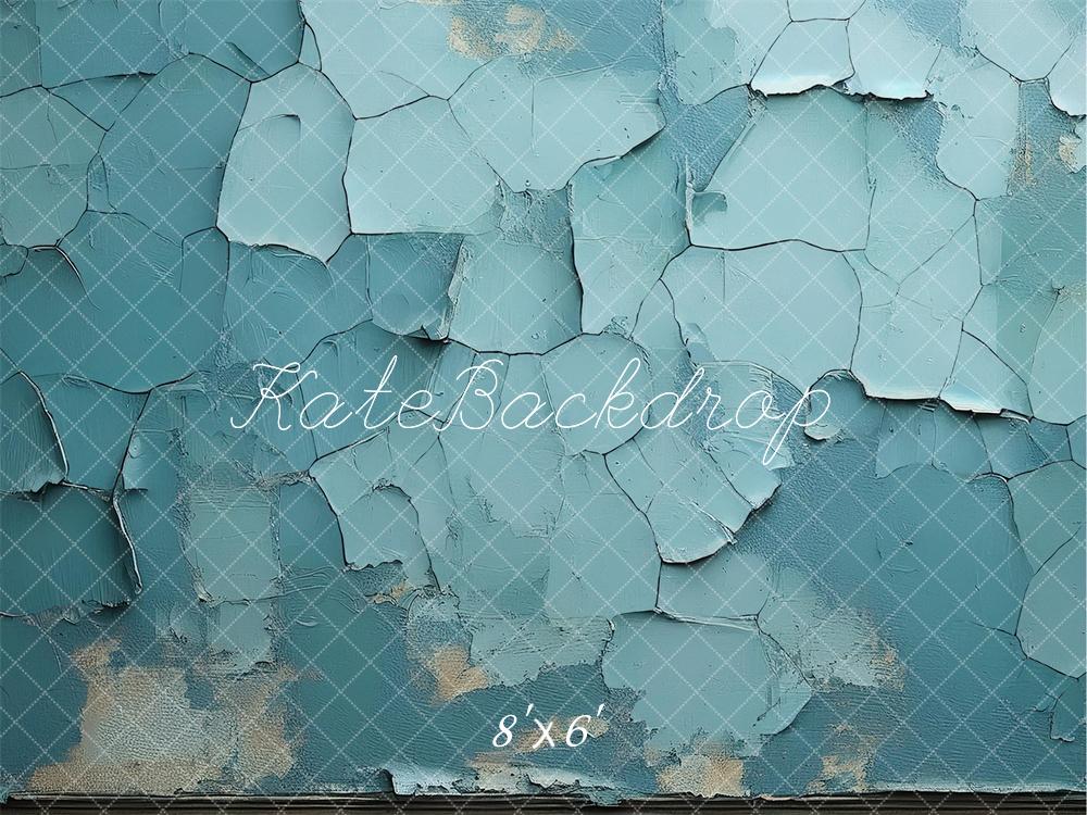 Kate Mur Bleu sarcelle Texture de Peinture Toile de fond conçue par Mandy Ringe - Kate Backdrop FR